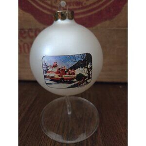 Vtg 1998 Hemmings Motor News Glass Christmas Ball Ornament